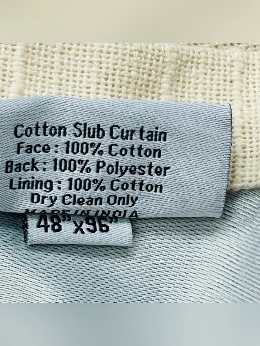 NWOT QUINCE Set Of 2 48x96 Cotton Slub Room Darkening Curtains Natural 1119